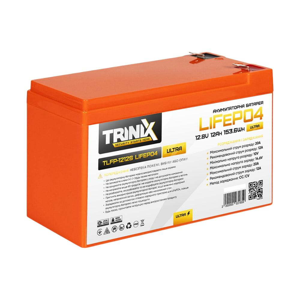 Акумуляторна батарея літій-залізо-фосфатна 12.8В 12А*год Trinix TLFP-1212S Ultra LiFePO4 (Orange) (44-00091) Киев - изображение 8