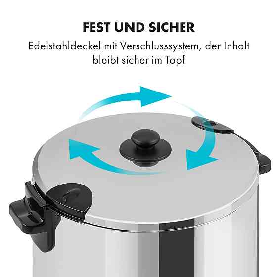 KonfiStar 50 автомат для консервування диспенсер для напоїв 2500 Вт 50 л 110 °C 120 хв неіржавка сталь 50 л Рівне