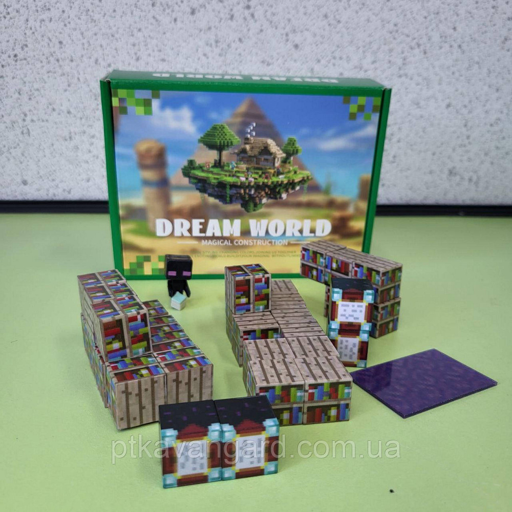 Конструктор магнитный майнкрафт 28 магнитных блока книжный портал Dream World LZCK 035 Хмельницкий - изображение 2