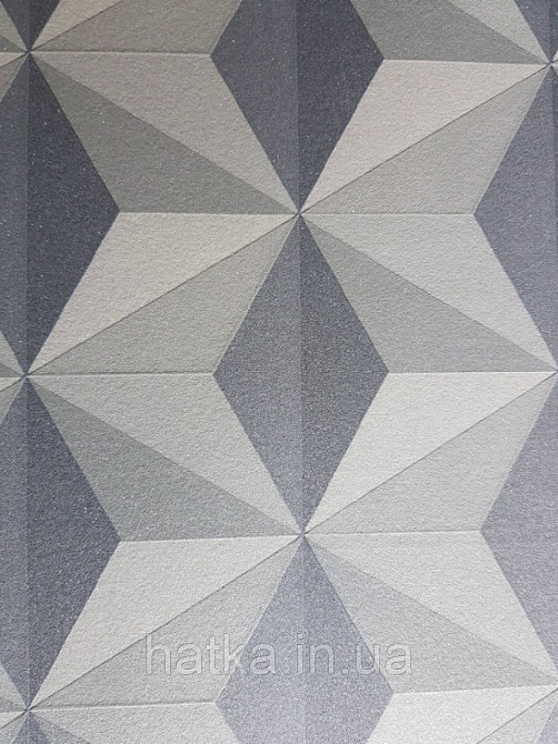 Обои виниловые на флизелине AS creation New-life геометрия фигуры черные серые бежевые точки серебром Киев - изображение 3