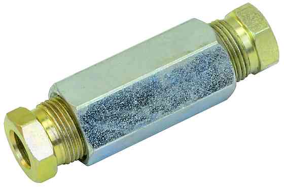 Соединитель трубки прямой 8-8 мм в сборе медной Мукачево