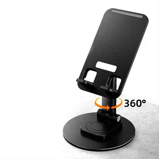 Підставка-тримач настільна для телефону JK08, складна, чорна Кам'янець-Подільський