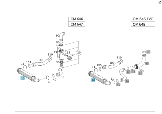 Mercedes-Benz  A2115001102 Інтеркулер E-class W211 E-class S211 Одеса
