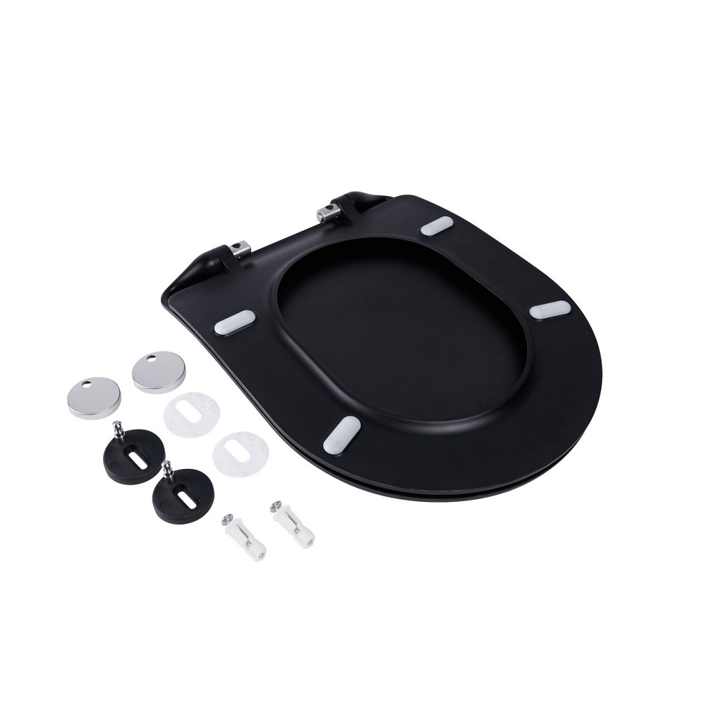 Сидіння для унітаза Qtap (Robin, Scorpio) з мікроліфтом Slim QT99U184UF450MB Київ - фото 10