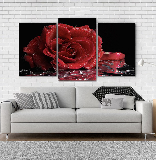Модульна картина Квіти Троянда Art-101_3 Київ - фото 2
