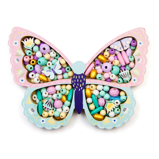 Набір для творчості та створення браслетів, прикрас з намистин дитячий «Метелик» подарунок для дівчаток 6-12 років Кам'янець-Подільський