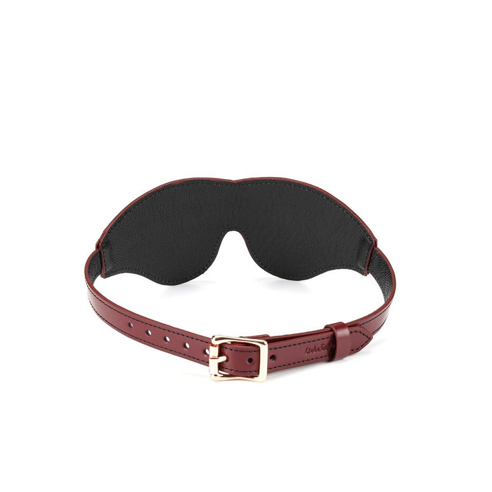 Кожаная маска на глаза Liebe Seele Wine Red Blindfold Sex Aura Киев - изображение 3