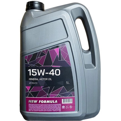 Моторна олива NEW FORMULA 15w-40 (SG/CD) кан. 5л ПЕ (4,5кг) (NF196255) Вінниця - фото 1
