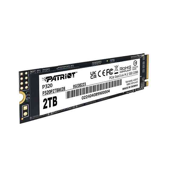 SSD диск накопитель M.2 Patriot P320 2TB NVMe 2280 Gen3.0 x4 3D TLC P320P2TBM28 Одесса