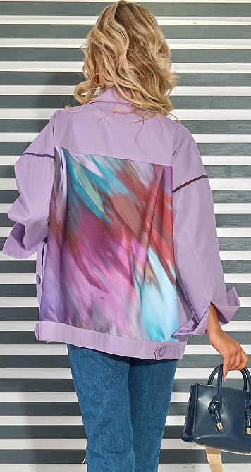 Джинсова куртка з графіті (44) Київ - фото 3