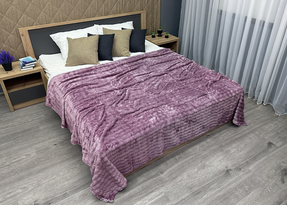 Плед-покривало 200х230 см (+-5см) Soft Night Ліловий (87-134) Київ - фото 3