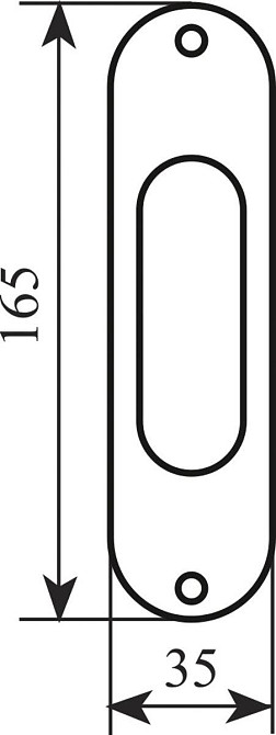 Ручка на раздв. дверь Fimet 3668 F 45 ант.железо Київ - фото 2