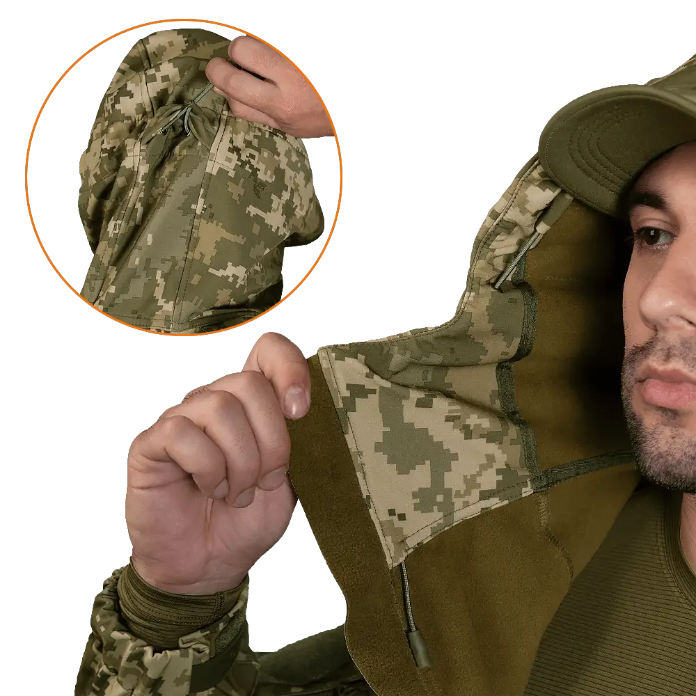 Куртка мужская теплая CM Stalker SoftShell (Пиксель) L Винница - изображение 5