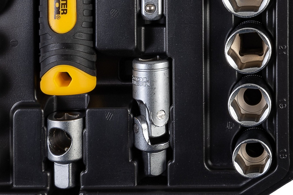 MASTERTOOL Набір інструментів MASTERTOOL ½" 21 шт 10-32 мм CrV кейс з металевими замками 78-402 Киев - изображение 10