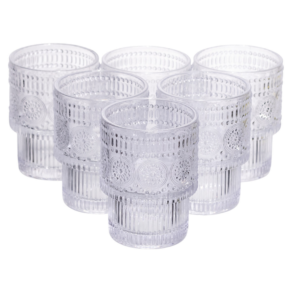 Набір скляних склянок 6 (шт) 200 (мл) для лимонадів,соку,води,коктейлів склянки з товстого скла HP-19-178-3 SBR Київ - фото 1