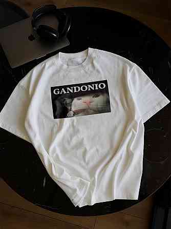 Футболка с котом «GANDONIO» M, Черный Черновцы