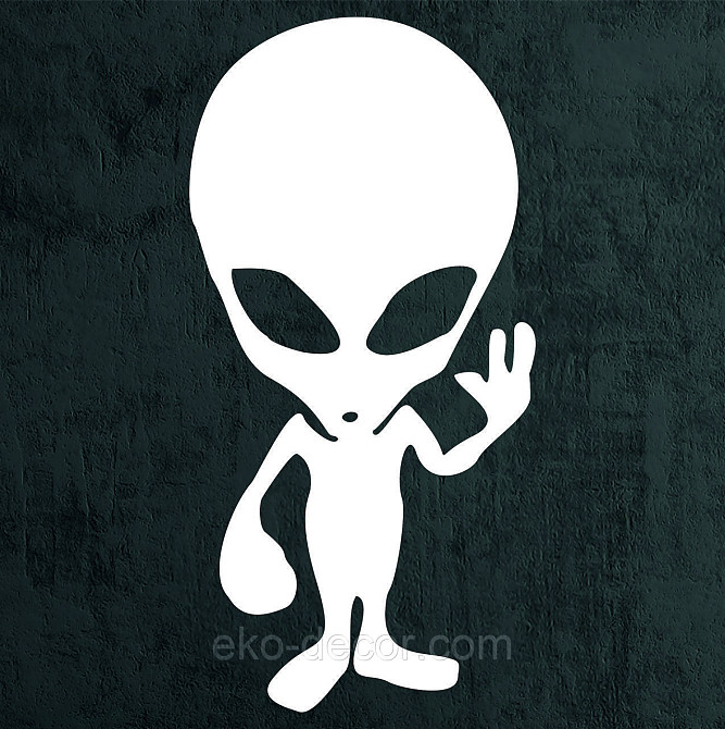 Декоративное настенное Панно «НЛО», Декор на стену 70*34 см, Белый Киев - изображение 4