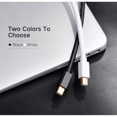 Кабель мультимедийный miniDisplayPort M to HDMI M 1.5m MD101 4K black Ugreen (20848) Винница - изображение 5