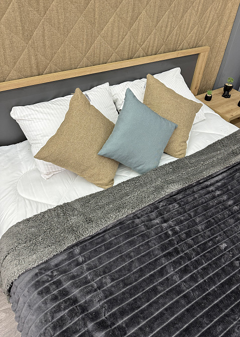 Плед 200х230 см (+-10см) на овчине 