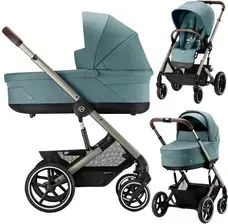 Детская коляска CYBEX BALIOS S LUX 2 WÓZEK 2W1 GONDOLA COT S 2.0 LUX RAMA TAUPE SKY BLUE Киев