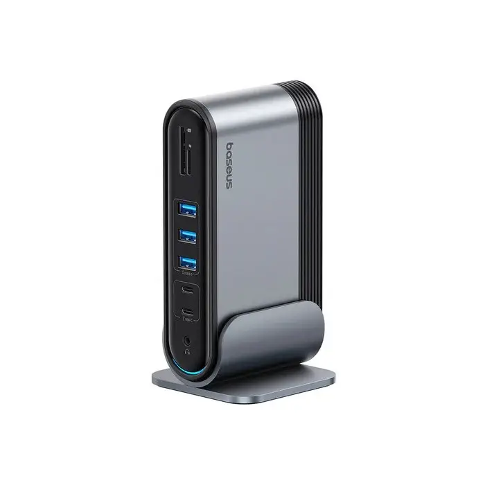 USB-хаб Baseus UnionJoy 17-Port Triple-Display  Docking Station Space Grey（USB-C to Киев - изображение 1