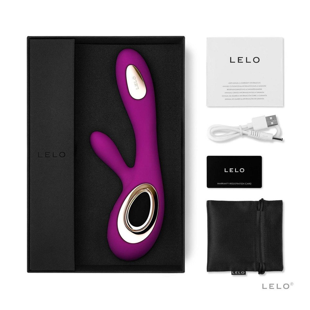 Вібратор-кролик LELO Soraya Wave Deep Rose, манливі рухи стовбура Sex Aura Київ - фото 7