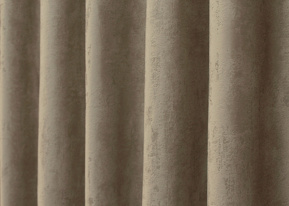 Шторна тканина оксамит (бархат) колекція "Афіна" Туреччина, висота 3м колір темно-бежевий 1542ш Київ - фото 2