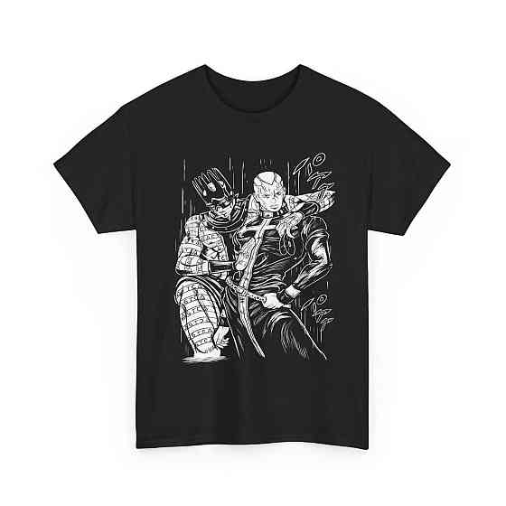 Футболка з аніме принтом Пуккі Джоджо С Бізарре оверсайз (S/M/L) Чорний AnimeJ0169 Дніпро