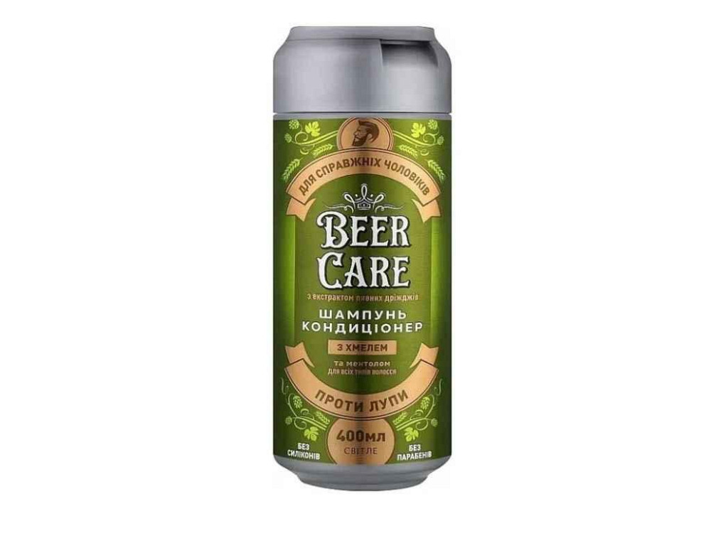 Шампунь-бальзам 400мл 2в1 С ХМЕЛЕМ против перхоти ТМ BEER CARE Киев - изображение 1