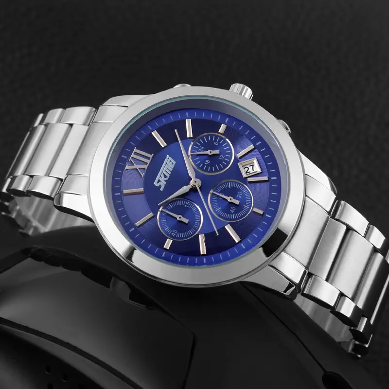 Мужские наручные часы Skmei Tandem 9097 Синий Винница - изображение 4