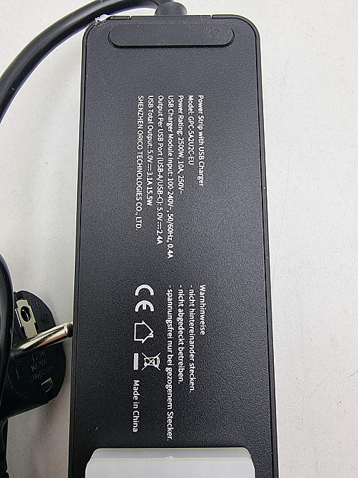 Мережевий подовжувач 5-в-1: 5 розетки + 2 USB-A + 2 USB-C Ntonpower GPC-5A2U2C-EU 1.5м Луцьк - фото 5
