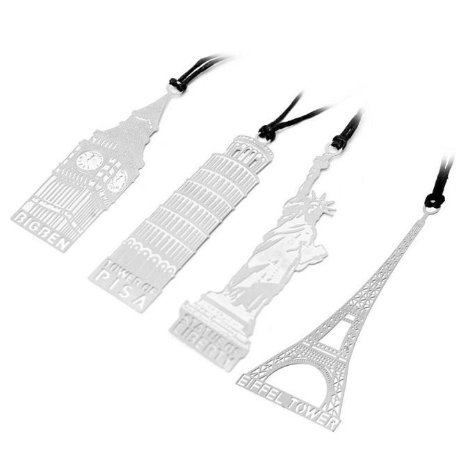 Закладка для книги серебристая Эйфелева башня Киев - изображение 5