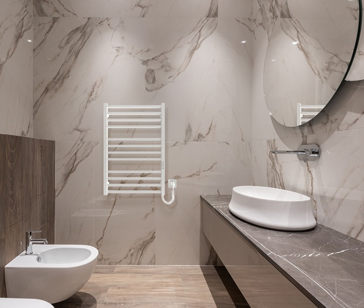 Електрична рушникосушка HF London 770х530 TR K біла матова Київ - фото 5