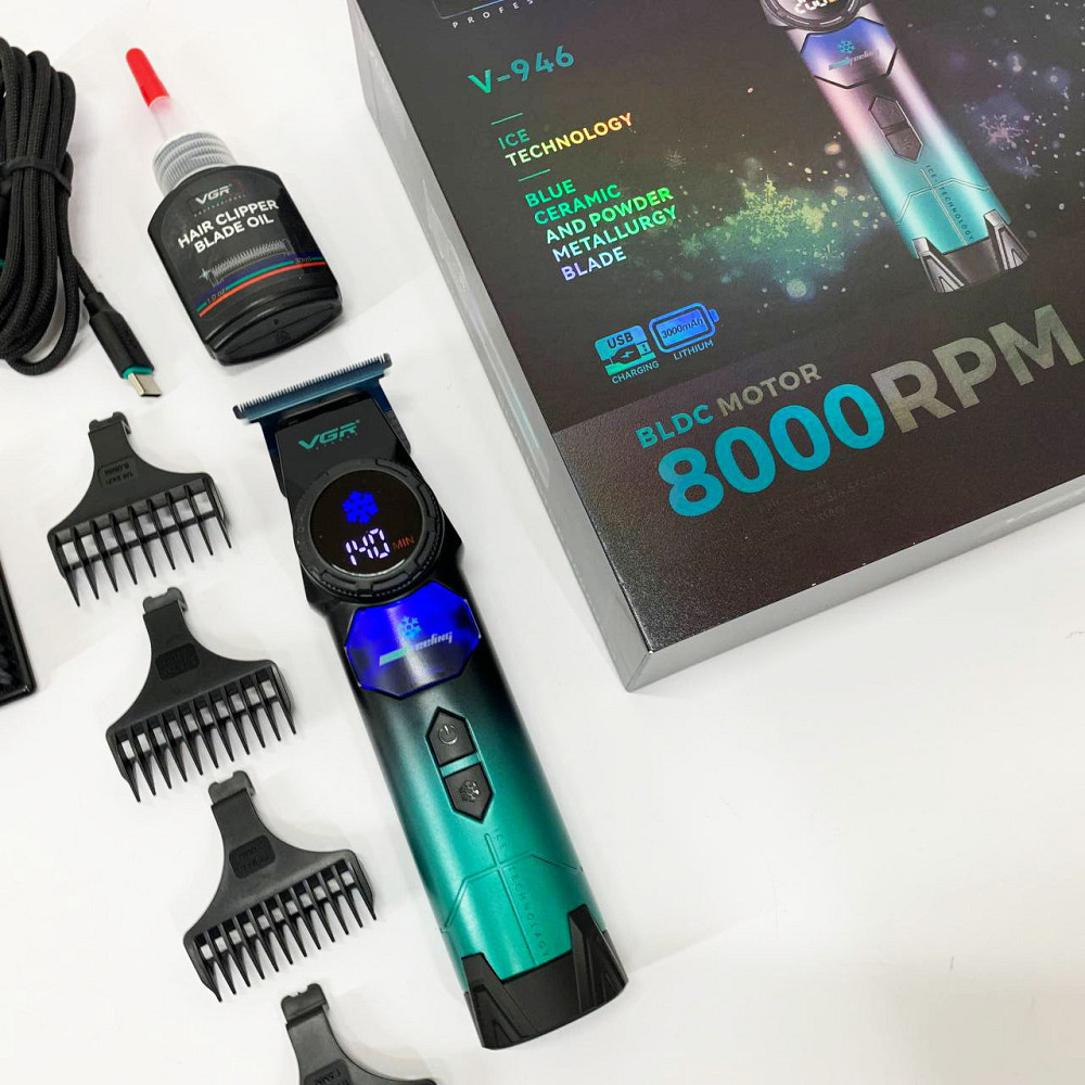 Машинка для стрижки окантовки, Машинка для стрижки волосся з універсальним живленням XM-96 Львів - фото 3