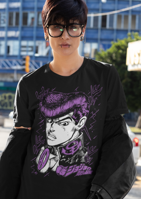 Футболка аниме Джосуке Кира Джоджо С оверсайз (S/M/L) Черний AnimeJ0661 Днепр - изображение 2