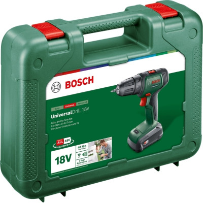 Шуруповерт Bosch UniversalDrill 18V 18В 1х1.5Агод 20Нм 0-4400-1450обхв кейс ЗП 1.3кг (0.603.9D4.001) Винница - изображение 3