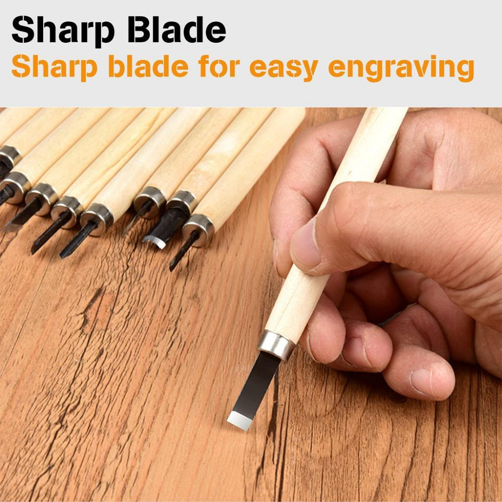 Набор стамесок для резьбы по дереву, 12 шт Киев - изображение 8