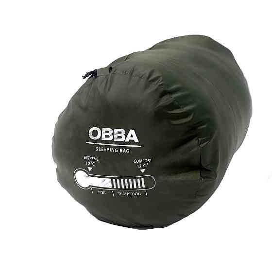 Спальный мешок тактический OBBA для военных и армии ВСУ, Спальник-кокон арммейский на температуру -10, Зеленый Каменец-Подольский