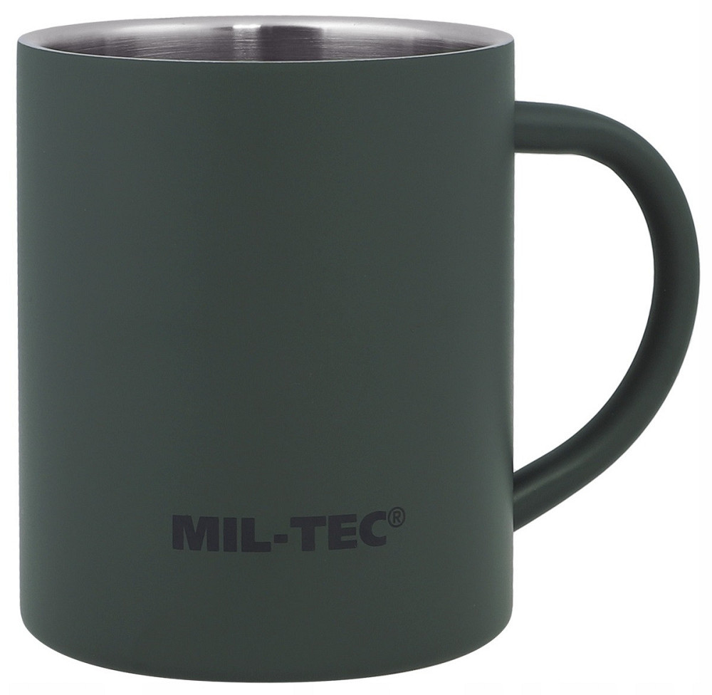 Туристична Термокухоль з подвійними стінками 300 мл Mil-Tec від Sturm "Olive" (14603000) Нержавіюча сталь Нововолинськ - фото 2