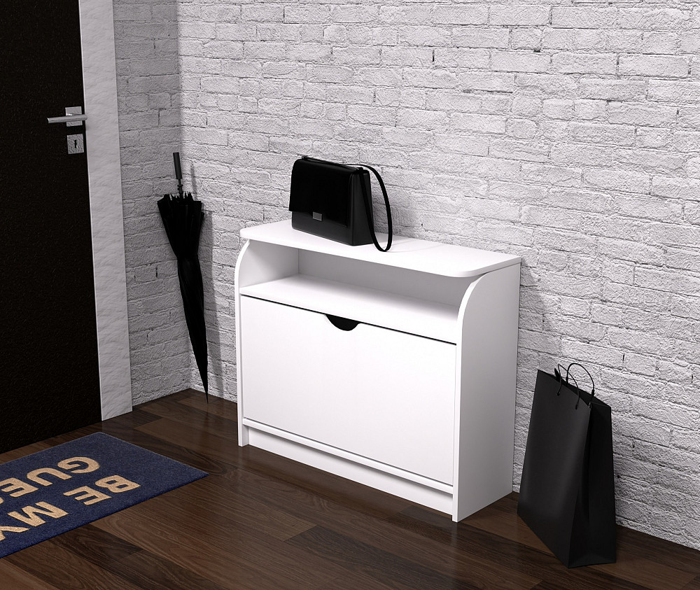 Тумба для обуви №3, Белый, 800/250/650 Львов - изображение 2