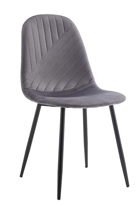 Стілець Яріс чорний/велюр сірий, G062-40 Київ - фото 1