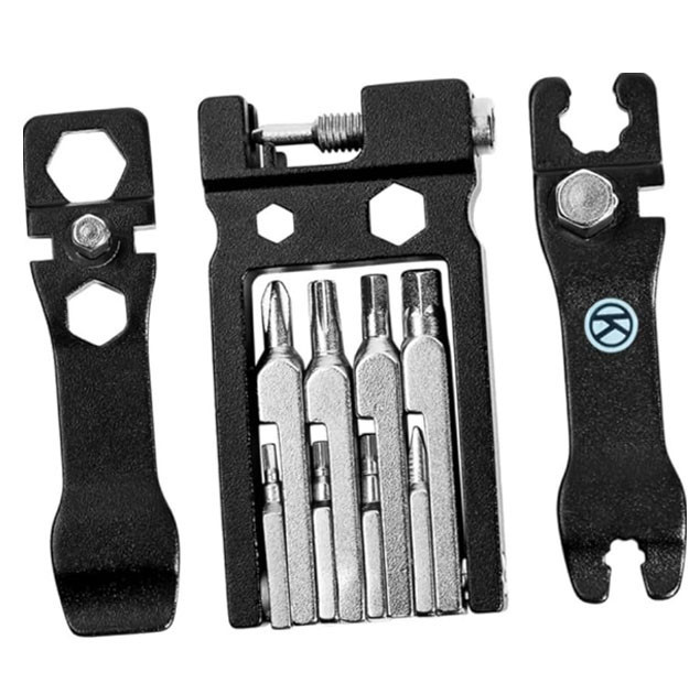 Набір інструментів мультитул велосипедний з бортовими лопатками та вичавкою ланцюга 20 в 1 Бровари - фото 1