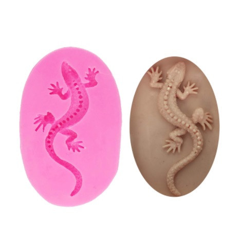 Форма силиконовая Ящерица 77 мм розовый Киев - изображение 4