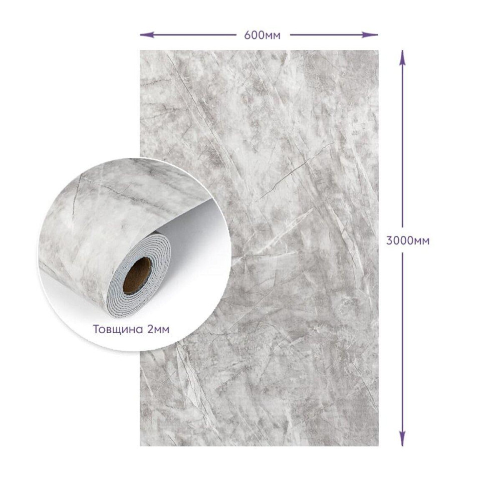 Самоклеящаяся стеновая PET плитка в рулоне 600х3000х2мм (D) SW-00003240 Днепр - изображение 3
