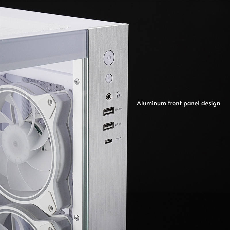 Корпус Chieftec VISIO GM-30W-TG-OP ATX, без БЖ, White Вінниця - фото 2