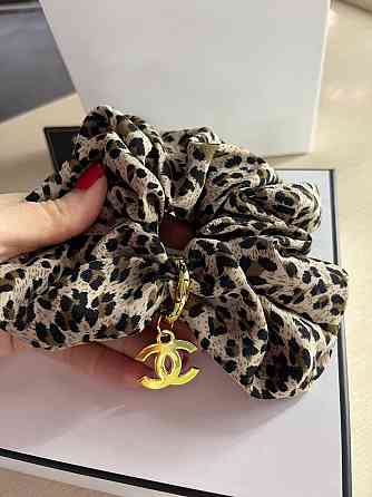 Шанель резинки для волосся леопардова з лого Одеса