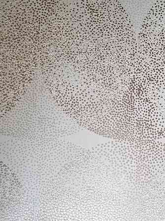 Шпалери метрові вінілові на флізелін Marburg Villa Romana абстракція геометрія сірі сріблясті білі Київ