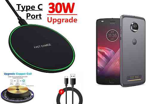 Бездротовий зарядний пристрій Copper до 30W для LG V60 ThinQ, USB-C, LED Київ