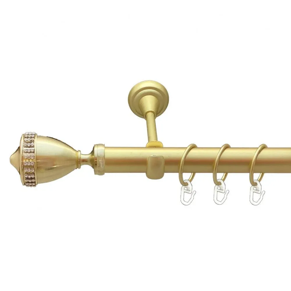 Карниз Orvit Етернія металевий однорядний відкритий Золото Матове 25 мм 160 см (00-00010182) Львів - фото 1