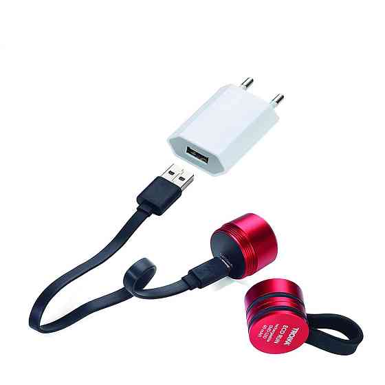 Ліхтарик спортивний Troika USB (3 режими) Червоний Київ